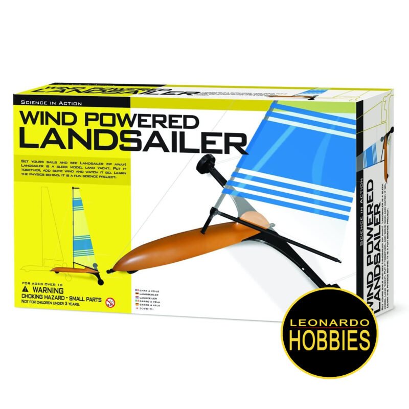 Wind Powered Land Sailer Kit 4M 911