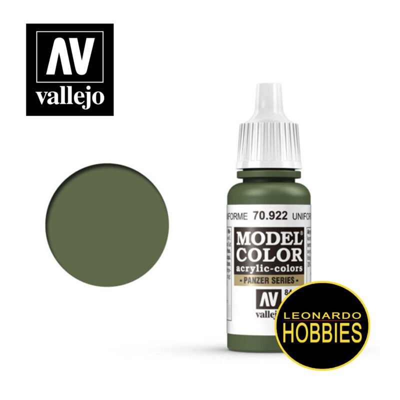 pinturas vallejo, pinturas, vallejo, leonardo hobbies, model color, hobbies rosario, Verde Uniforme Vallejo 70922