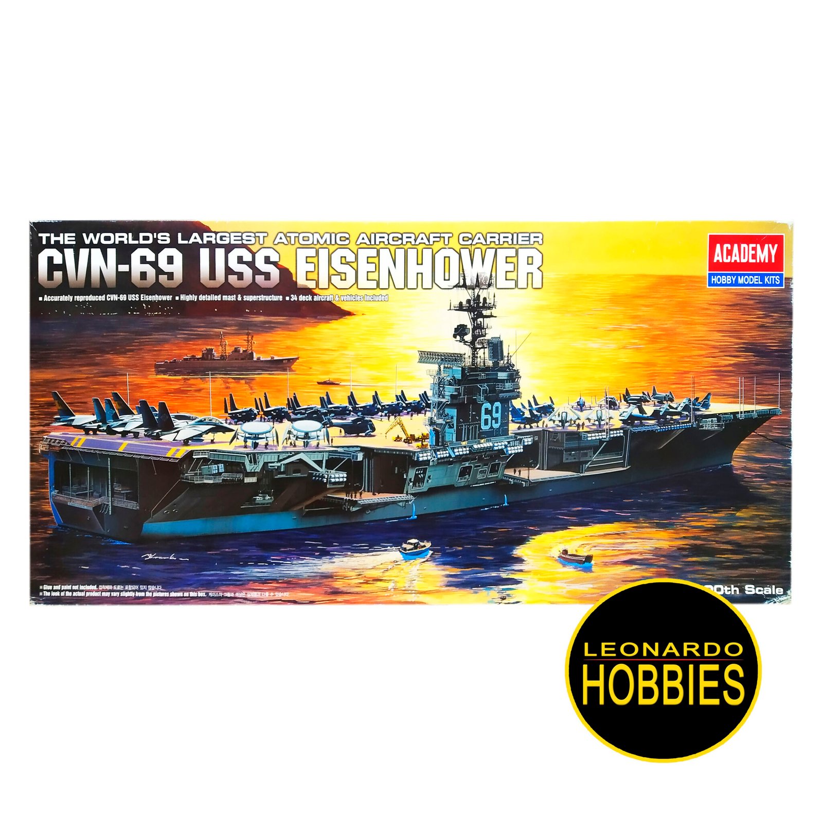 CVN-69 USS Einsenhower Escala 1/800 Academy 14212 – Leonardo Hobbies