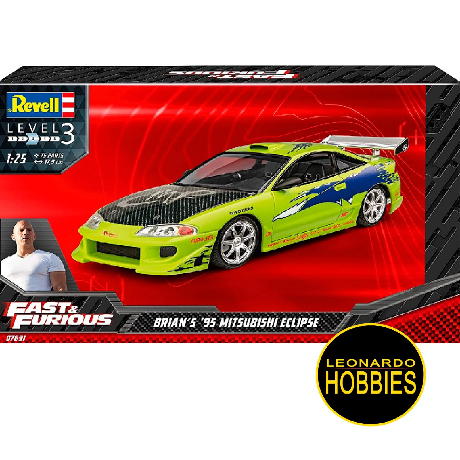 Revell Cars Fast & Furious Brians 1995 Mitsubishi Eclipse 07691