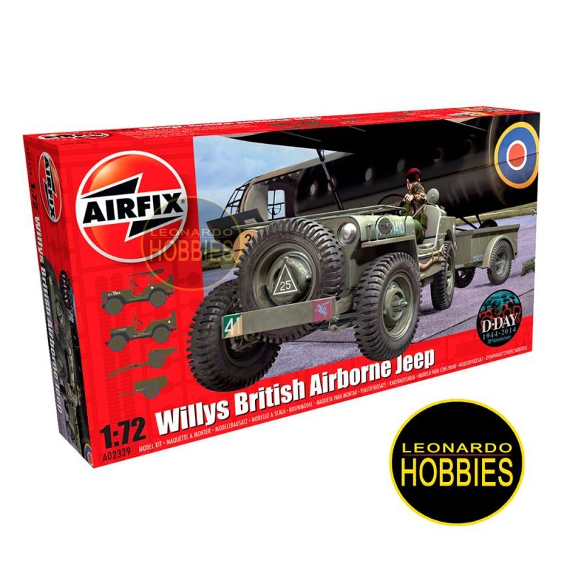 Willys British Airborne Jeep Escala 1/72 Airfix 02339