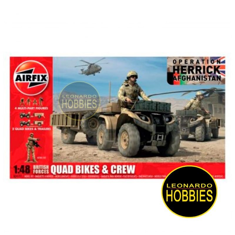 British Forces Quad Bikes & Crew Escala 1/48 Airfix 04701