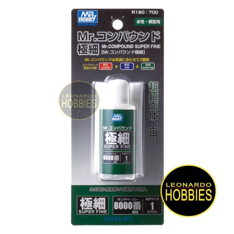 Mr Hobby Pinturas, Mr Hobby Argentina, Mr Hobby Acrilicos, My Hobby Rosario, Mr Hobby Santa Fe, Mr Hobby Pinturas Rosario, Mr Color pinturas, Mr Color Pinturas para modelismo, Mr Hobby Pinturas para maquetas, Mr Hobby Pinturas para hobby, Mr Color Hobby paints, Mr Color Pinturas Argentina, Mr Aqueous Color Pinturas, Mr Aqueous Acrilicos Rosario, Mr Aqueous Color Rosario, Leonardo Hobbies Rosario, Leonardo Hobbies Pinturas para modelismo, Leonardo Hobbies Mr Hobby, Leonardo Hobbies Mr Aqueous Color, Leonardo Hobbies Mr Cement, Leonardo Hobbies Mr Hobby Thinners, Leonardo Hobbies Mr Hobby Primers, Leonardo Hobbies Auxiliares para modelismo, Mr Hobby Pinturas Esmalte, Pinturas Esmalte para modelismo Rosario, Pinturas Mr Hobby Esmalte, Esmaltes Mr Hobby, Gunze Mr Hobby Pinturas Sinteticas, Mr Color Model Paint, Pinturas Mr Color Rosario, Pinturas Esmalte Mr Color Rosario, Leonardo Hobbies Mr Color, Leonardo Hobbies Pinturas Esmalte, Mr Color Enamel Paint, Mr Hobby Lijas para modelismo, Lijas para modelismo, Lijas de grano fino para modelismo, Lijas finas para maquetas, Lijas para plastimodelismo, Mr Waterproof Sandpaper, Lijas al agua para modelismo, Leonardo Hobbies Lijas para modelismo, Leonardo Hobbies Lijas al agua, Leonardo Hobbies Lijas grano fino,, Mr Hobby Polishing Compound, Mr Compound Finishing, Compuestos de pulido, Compuestos para pulir plastimodelismo, Mr Hobby Compuestos para modelismo, Compuestos para pulir plastico, Compuestos de pulido para plastico, Compuestos para pulido Plastimodelismo Rosario, Leonardo Hobbies Compuestos para pulido, Leonardo Hobbies Mr Compound, Leonardo Hobbies Insumos para pulido de piezas plásticas,